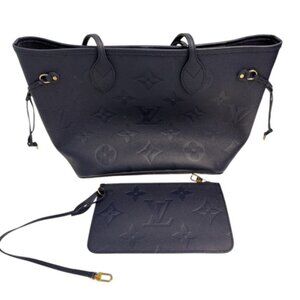 Louis Vuitton Neverfull MM Monogram Empreinte Leather Tote Bag